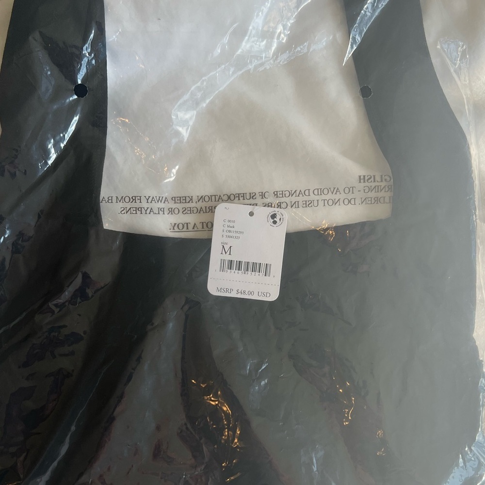 𝅺NWT Free People Square Off Cami / Black - Picture 4 of 4